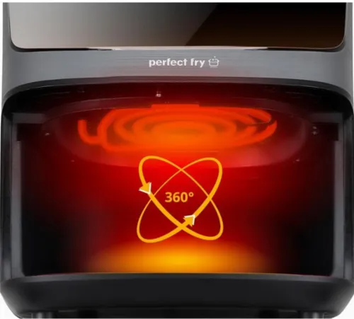 Air Fryer Frytkownica beztłuszczowa ELDOM FR45 Fritelo 4.2l z okienkiem do obserwacji postępów gotowania