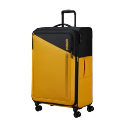 Большой расширенный чемодан American Tourister Daring DASH EXP-black / yellow