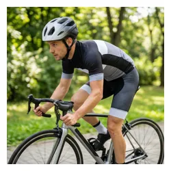 Kask rowerowy VAYOX Active VA0424WBM Biało-czarny MTB z lampką (rozmiar M)