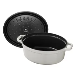 STAUB La Cocotte Oval 4,2 l - garnek żeliwny/brytfanna z pokrywką