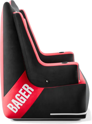 Fotel DIABLO CHAIRS X-Bager Czarno-Czerwony