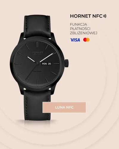 Zegarek HORNET Luna NFC 40mm Czarny