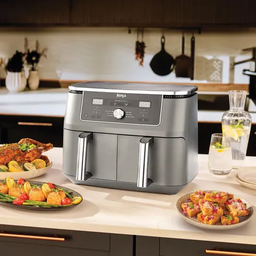 Air fryer Frytkownica beztłuszczowa NINJA Dual Zone Max DZ400EU 9.5 l Szary
