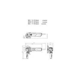 Szlifierka kątowa Metabo WEA 17-125 Quick