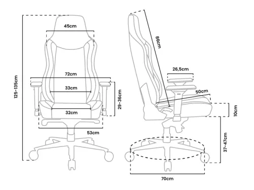 Fotel Arozzi Vernazza Supersoft Pure Black Gamingowy do 145kg Tkanina Czarny