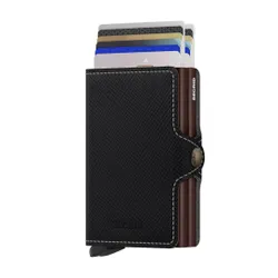 RFID Cep Cüzdanı Twinwallet Secrid Saffiano-brown