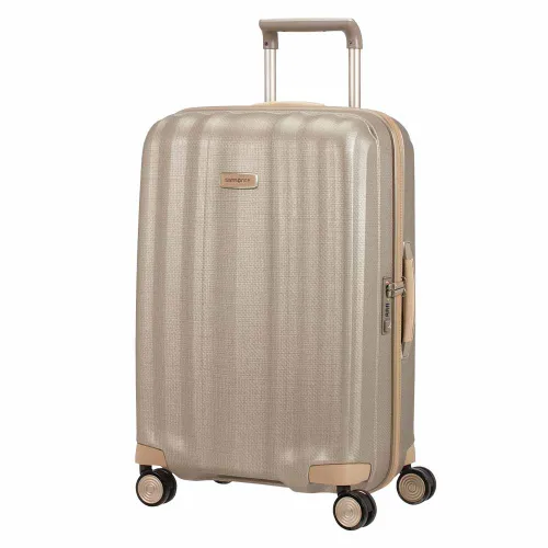 Walizka średnia Samsonite Lite-Cube Prime - matt ivory gold