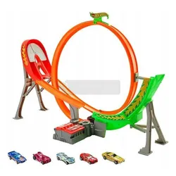 Hot Wheels zestaw Tor Rajdowy Pętla z Napędem 5 aut FCF18