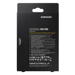 Samsung 980 SSD 1 TB M. 2 2280 PCI-E x4 Gen3 NVMe (MZ-V8V1T0BW)