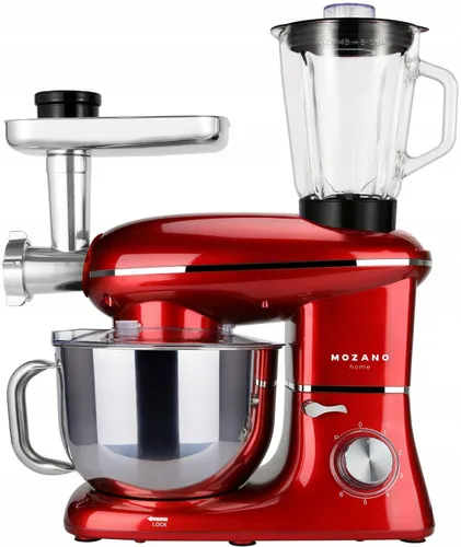 Robot kuchenny planetarny MOZANO Rob 02 1400W z blenderem kielichowym Czerwony