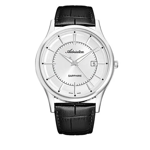 Adriatica A1296 saati. 5213q Silver/Black