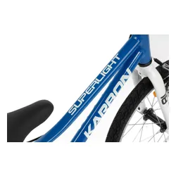 Rower dziecięcy KARBON Superlight 18 cali dla chłopca Niebieski