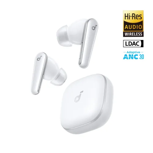 Słuchawki bezprzewodowe Soundcore Liberty 5 Dokanałowe Bluetooth 5.4 Biały