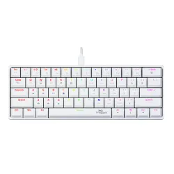 Klawiatura mechaniczna FroggieX PolarStrike RGB Outemu Red Biały