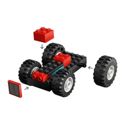 LEGO City 60461 Czerwony traktor z przyczepą i owcą