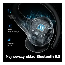 Słuchawki bezprzewodowe Soundpeats Wings2 Dokanałowe Bluetooth 5.3 Czarny