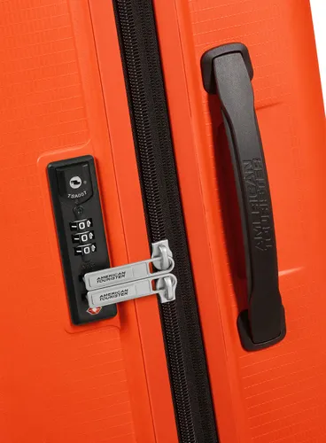 Большой расширенный чемодан American Tourister AeroStep-bright orange