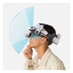 Pasek BoboVR M3 Pro + bateria B2 Biało-czarny