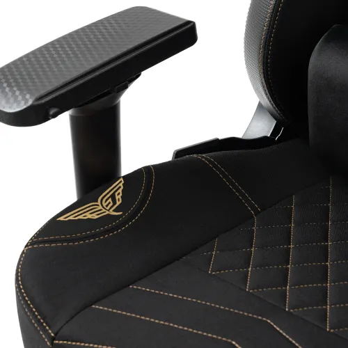 Fotel GAMVIS Elite 2.0 XL Basic Czarny (złote elementy)