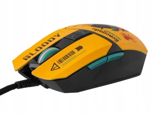 Myszka gamingowa A4tech Bloody W63 Max RENEGADE Żółty