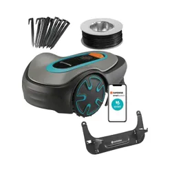 Robot koszący GARDENA Sileno Minimo 500 + Uchwyt naścienny GARDENA 4045-60