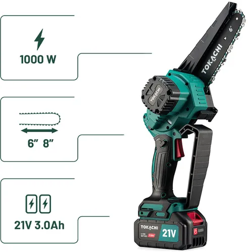Piła łańcuchowa akumulatorowa TOKACHI 21V Drakkar 35 2x3Ah