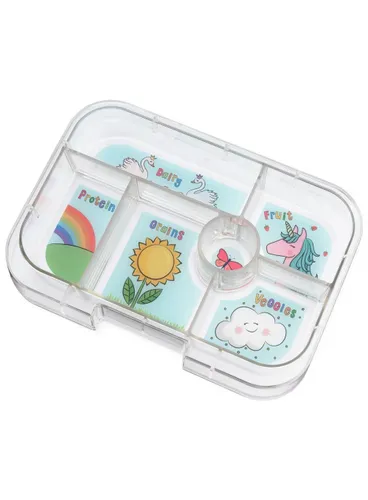 Szczelna średnia śniadaniówka Yumbox Original - lavande purple / unicorn