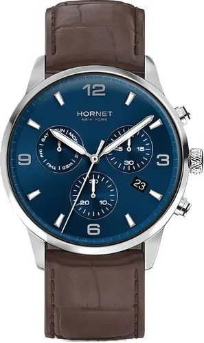 Zegarek HORNET Minskoff NFC 43mm Srebrno-brązowy