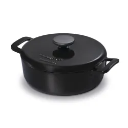 BRABANTIA The Dutch Matt Black 4,5 l czarny - rondel żeliwny z pokrywką
