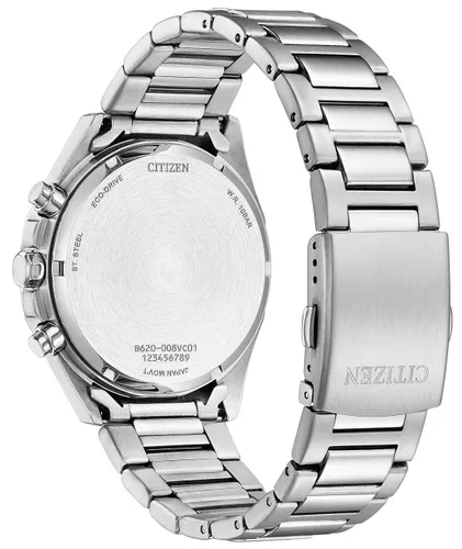 Zegarek CITIZEN Modern Chromo CA4590-81L Srebrno-granatowy