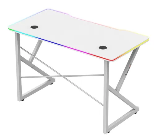 Biurko gamingowe HUZARO Hero 1.7 RGB Biały