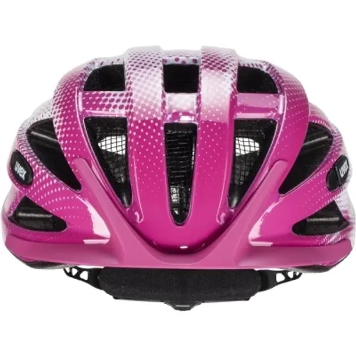 Kask rowerowy Uvex Air Wing różowo-biały kropki