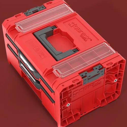 Skrzynka narzędziowa QBRICK System Pro Drawer 2 Toolbox 2.0 Profi Expert Red Ultra HD Custom