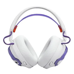 Słuchawki JBL Quantum 650 Bezprzewodowe, Nauszne, Dźwięk przestrzenny Biało-fioletowy