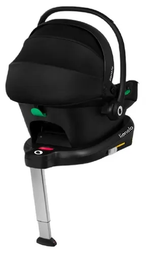 Fotelik samochodowy LIONELO Astrid i-Size z bazą Isofix 40-87 cm (0-13 kg) Czarno-szary