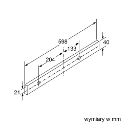 Okap Bosch DFL063W56 Srebrny