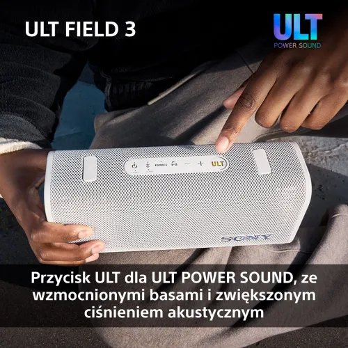 Głośnik Bluetooth Sony ULT Field 3 SRS-ULT30H Szary + Słuchawki bezprzewodowe ULT Wear WH-ULT900NB Czarny