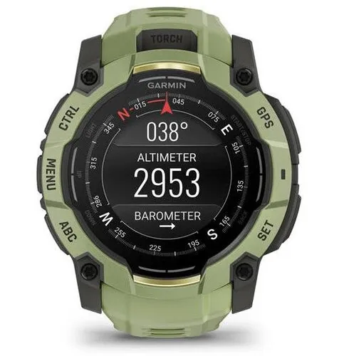 Smartwatch GARMIN Instinct 3 50mm Amoled Zielono-czarny