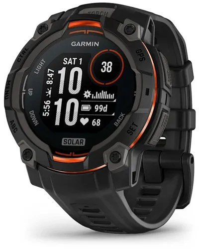 Smartwatch GARMIN Instinct 3 45mm Solar Czarny