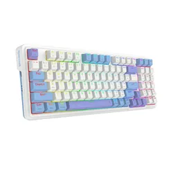 Klawiatura mechaniczna Redragon K664WBP-RGB-PRO Gloria Pro Biało-niebieski