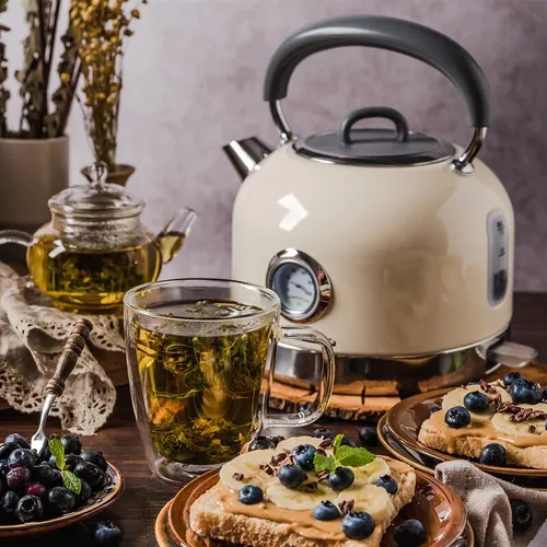 Czajnik VINTAGE CUISINE Retro Kremowy