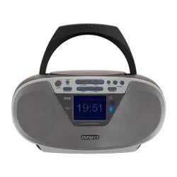 Radioodtwarzacz Aiwa Boombox BBTU-500DAB/SL Bluetooth DAB+ Srebrny