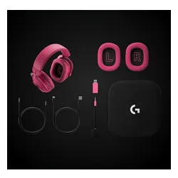 Słuchawki bezprzewodowe z mikrofonem Logitech G Pro X3 Lightspeed Nauszne Magenta