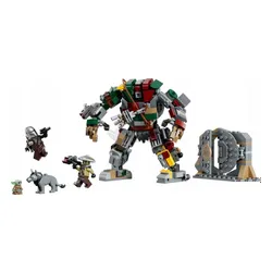 LEGO Star Wars 75451 Mandalorian i Starcie z droidem , zestaw klocków 9+