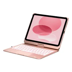 Etui na iPad TYPECASE Flexbook Touch Różany Klawiatura