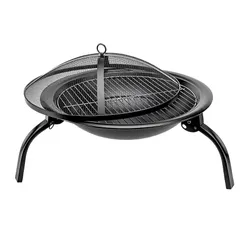 Grill węglowy VELACO VL07-BLACK Czarny