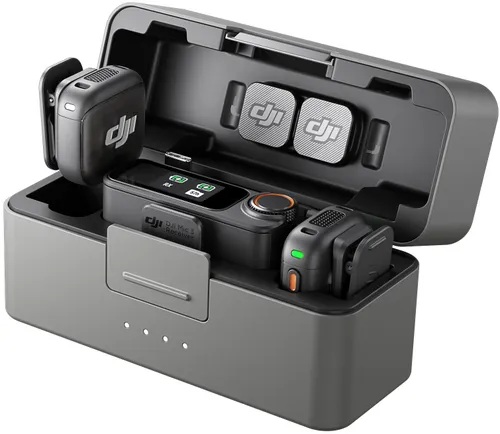 System bezprzewodowy DJI Mic 3 (2 TX + 1 RX + Etui ładujące)