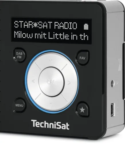 Radioodbiornik TechniSat DigitRadio 1 Radio FM DAB+ Czarno-srebrny