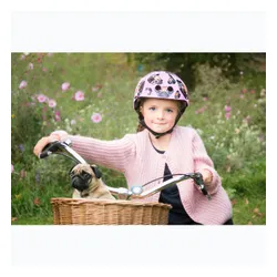 Kask rowerowy dziecięcy Hornit Pug pink/brown