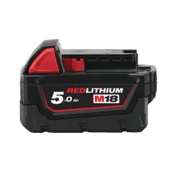 Milwaukee M12-18 şarj cihazına sahip 4 adet 5AH ve 3AH pil paketi